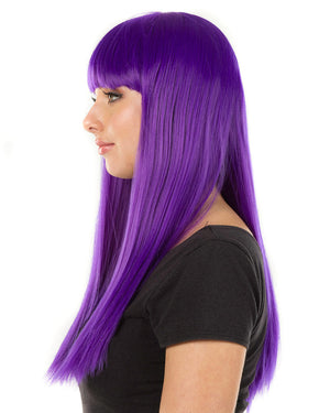 Fashion Deluxe Amethyst Purple Long Wig