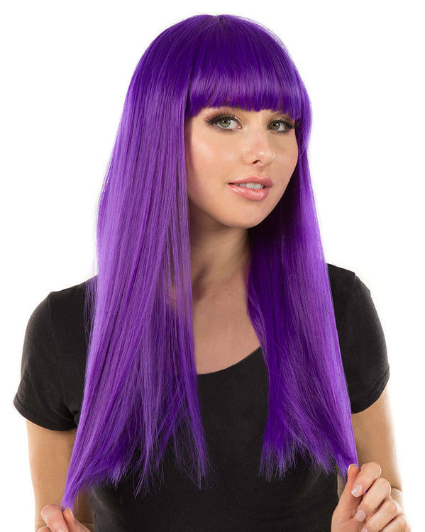 Fashion Deluxe Amethyst Purple Long Wig