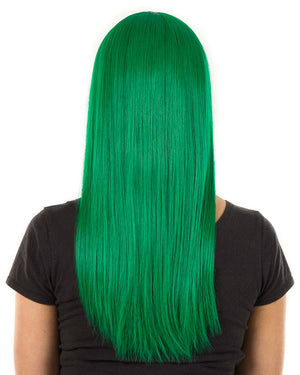 Fashion Deluxe Emerald Green Long Wig