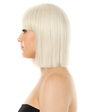 Fashion Deluxe Platinum Blonde Bob Wig