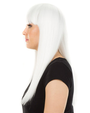 Fashion Deluxe White Long Wig