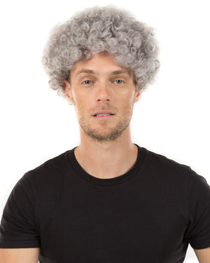 Funky Grey Curly Wig