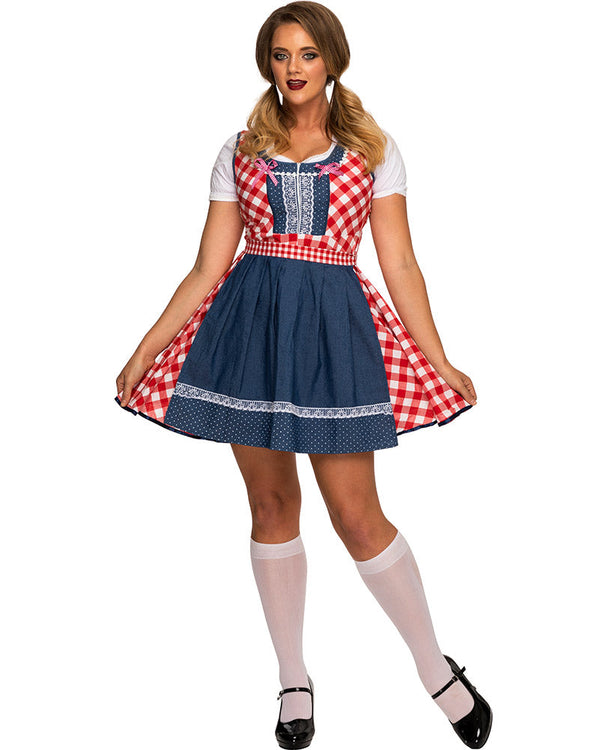 Sofia Deluxe Oktoberfest Dirndl Plus Size Womens Costume