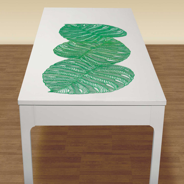 Banana Leaf Vinyl Table Runner