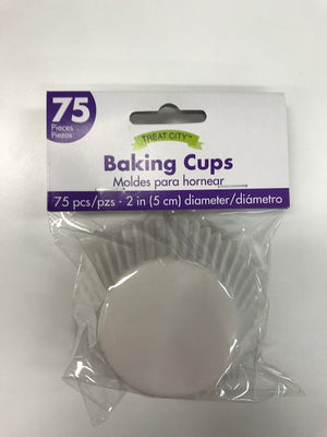 Cupcake Cases White Pack of 75