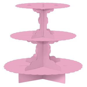 Cupcake 3 Tier Treat Stand New Pink