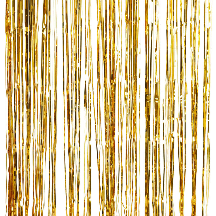 Gold Foil Fringe Curtain Decoration Metallic Star