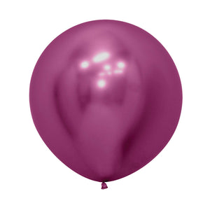 Sempertex 60cm Metallic Reflex Fuchsia Latex Balloons 912, 3PK Pack of 3