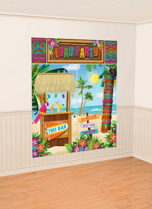 Summer Luau Tiki Scene Setter Pack of 5