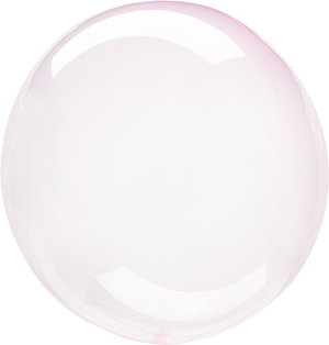 Crystal Clearz Light Pink Round Balloon S40