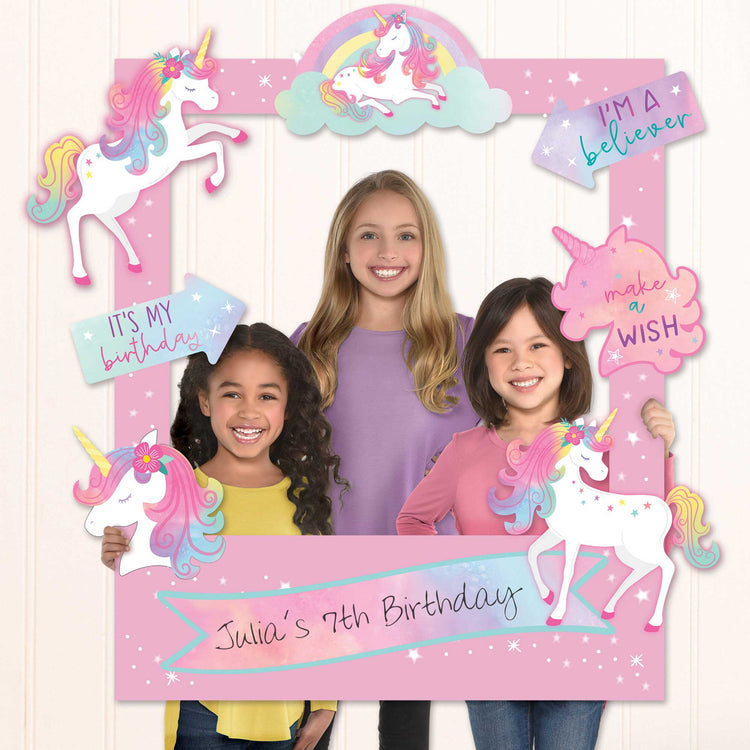 Enchanted Unicorn Customisable Photo Frame Pack of 15