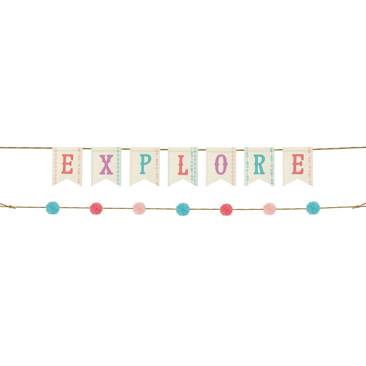 Free Spirit Happy Birthday Banner Kit Explore Pack of 2