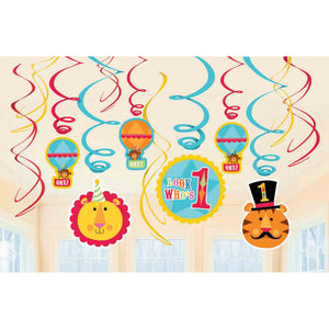 Fisher Price 1st Birthday Circus Swirls Pack Pack of 12