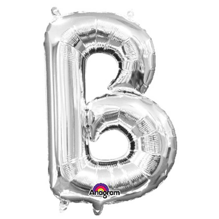 Silver 40cm Letter B Balloon