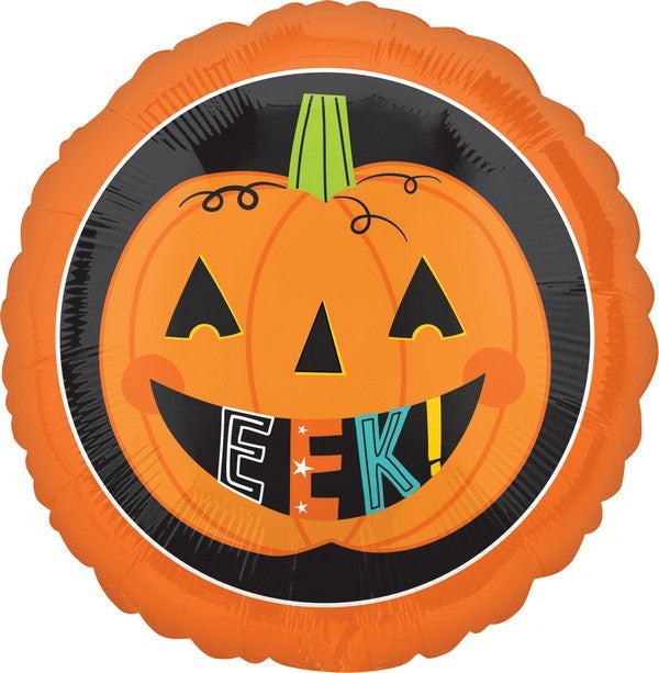 Halloween Friends Eek Pumpkin Foil Balloon