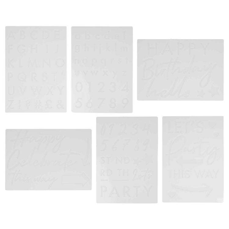 Mix It Up Stencils Party Pack of 6