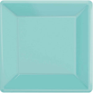 Paper Plates 26cm Square 20CT - Robins Egg Blue Pack of 20