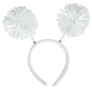 Pom Pom Headbopper - White