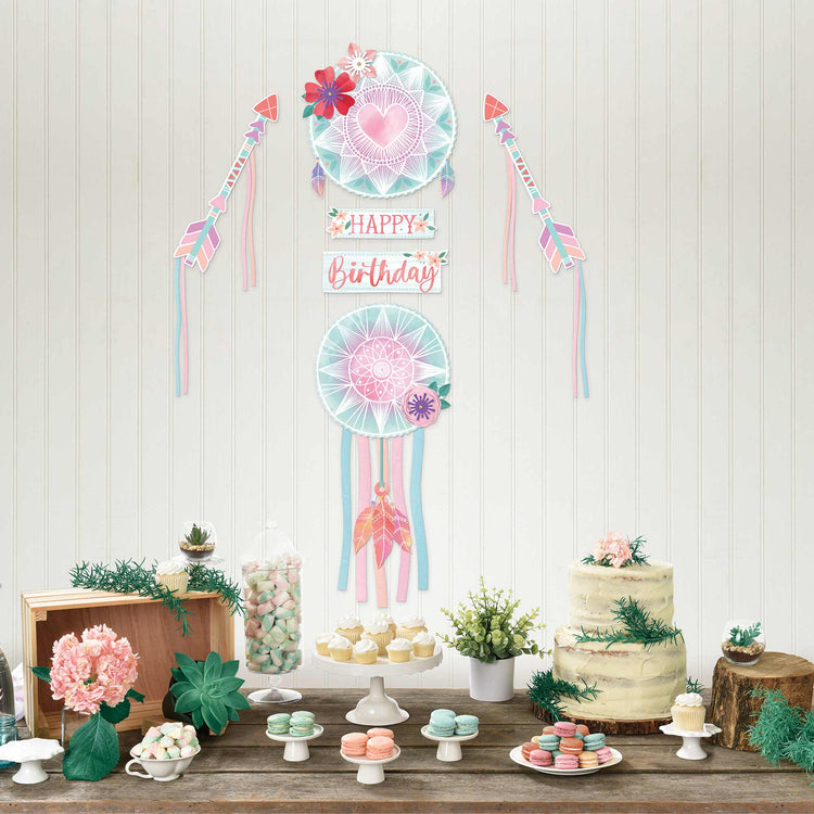 Free Spirit Happy Birthday 3D Backdrop