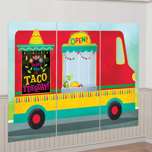 Fiesta Taco Truck Scene Setter Pack of 3