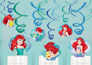 Disney Ariel Dream Big Swirl Decorations Pack of 12