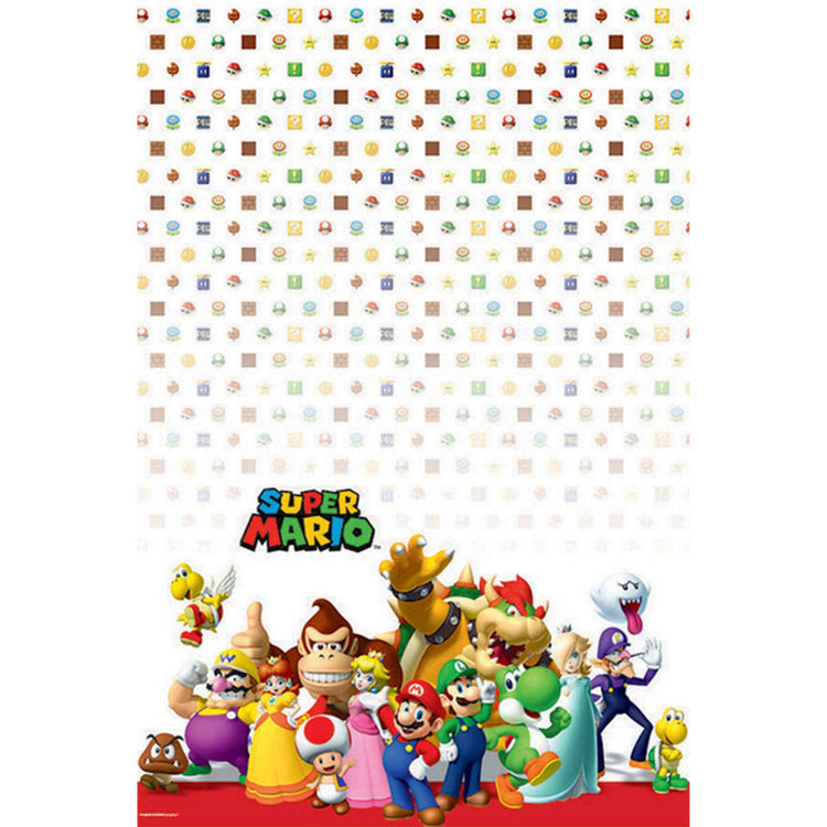 Super Mario Brothers Plastic Table Cover