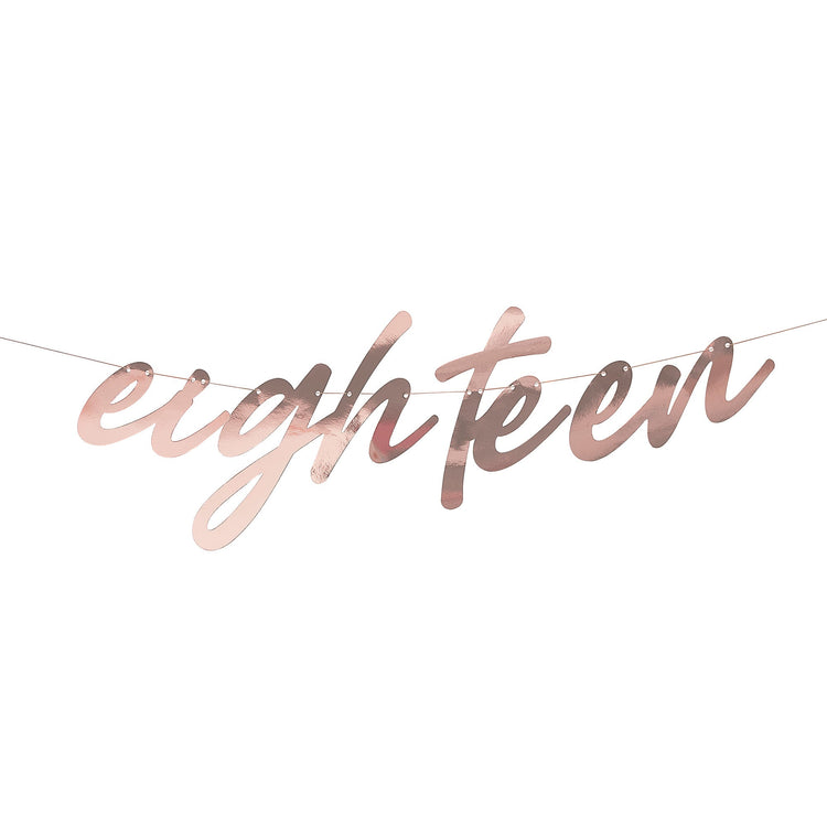 Mix It Up Foiled Eighteen Banner