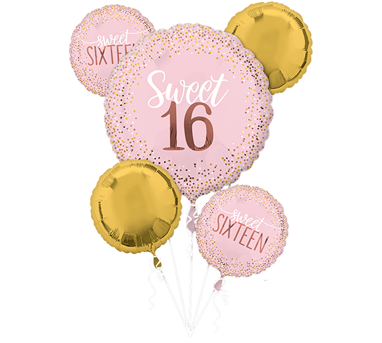 Bouquet Sweet Sixteen Blush Birthday P75 Pack of 5