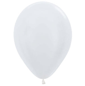 Sempertex 12cm Satin White Latex Balloons 405 Pack of 50