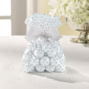 Treat Bags with Bows White Pack of 12