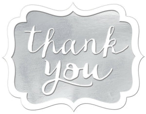 Thank You Stickers - White Pack of 50