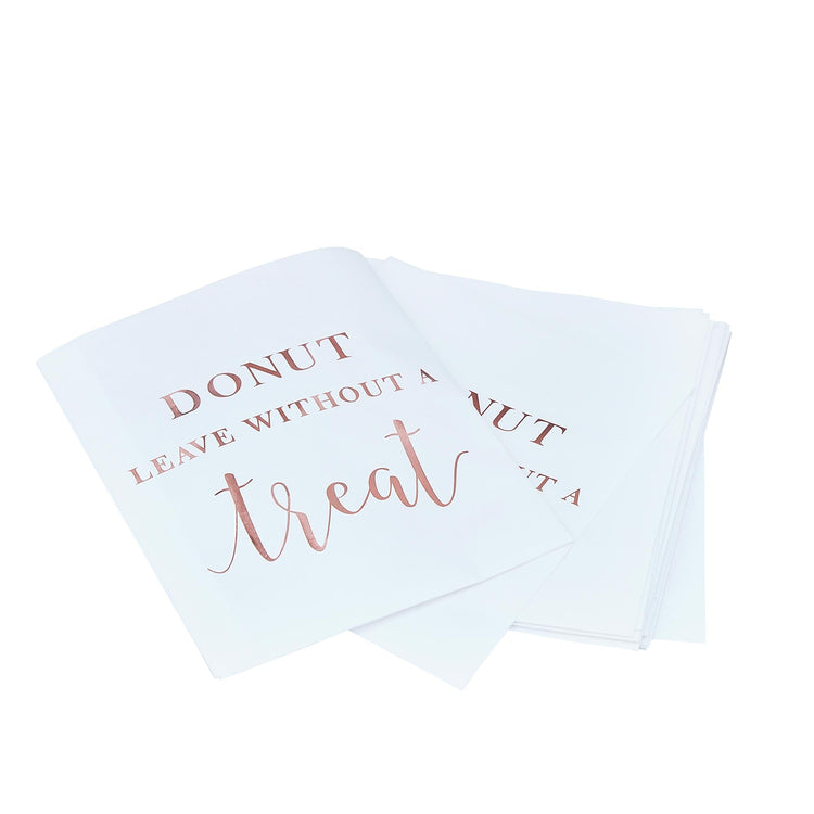 A Touch of Pampas Treat Bags Rose Gold Foiled Pack of 20