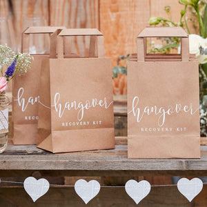 Rustic Country Wedding Hangover Cure Bags Pack of 5