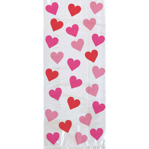Key To Your Heart Small Cello Party Bags Pack of 20
