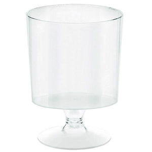 Mini Catering Pedestal Cups Clear Plastic 5oz/ 147ml Pack of 10