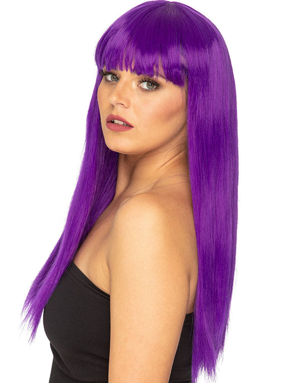 Fashion Deluxe Amethyst Purple Long Wig