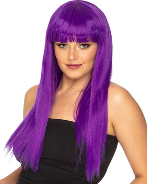 Fashion Deluxe Amethyst Purple Long Wig