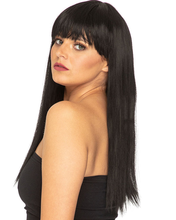 Fashion Deluxe Black Long Wig