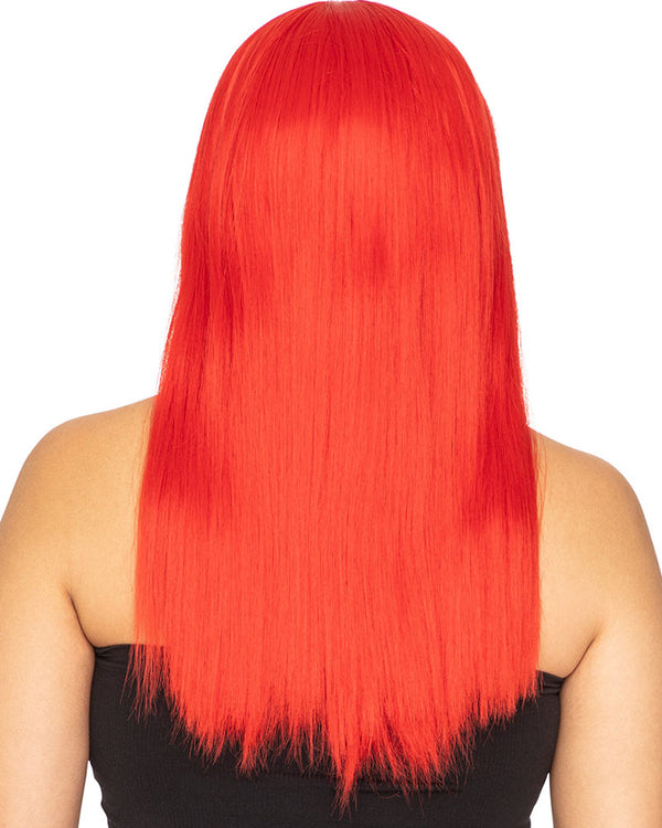 Fashion Deluxe Red Long Wig