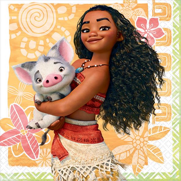 Disney Moana Beverage Napkins Pack of 16