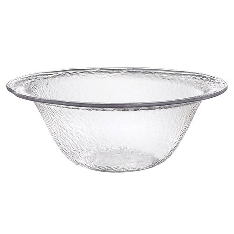 Premium Serving Bowl Clear Hammered Look