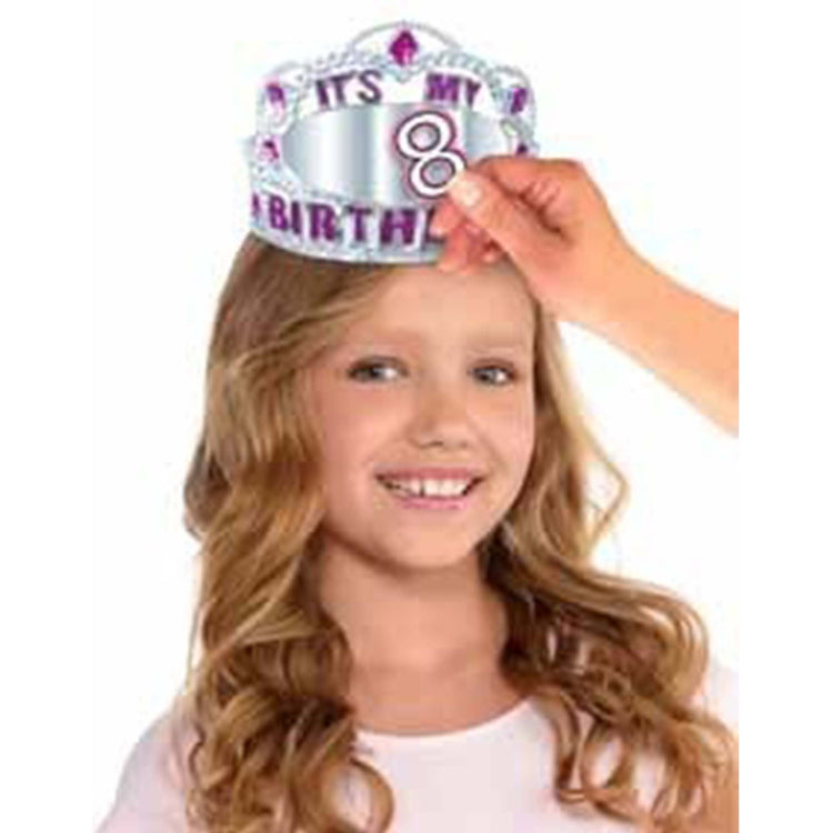 Customisable Age Birthday Tiara Plastic