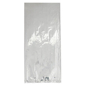 Cello Party Bags Small - Silver Pack of 25