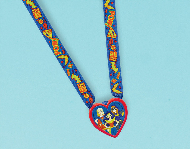 DC Super Hero Girls Charm Necklace Favours Pack of 12