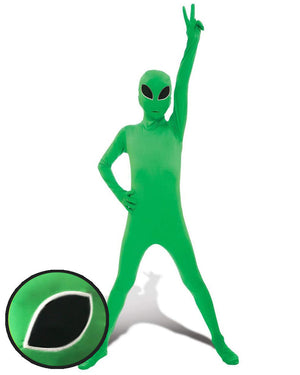 Glow Alien Morphsuit Boys Costume