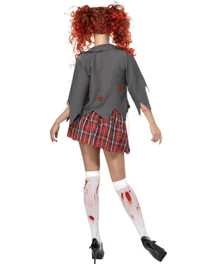 High School Horror Zombie Uniform Womens Costume