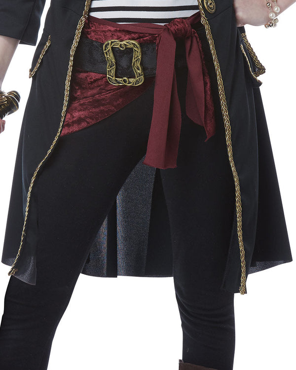 High Seas Captain Girls Costume