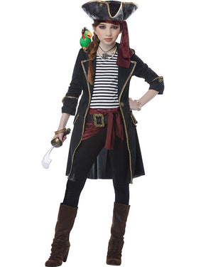High Seas Captain Girls Costume