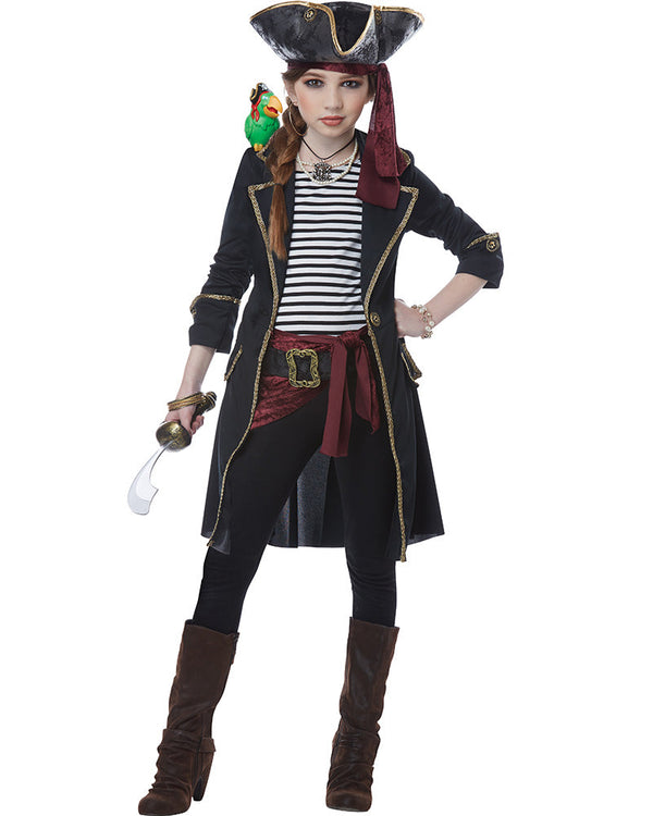 High Seas Captain Girls Costume