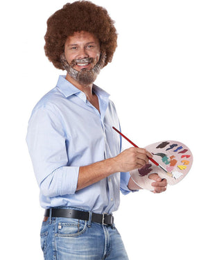 Joyful Painter Wig Beard Moustache and Pallet Kit